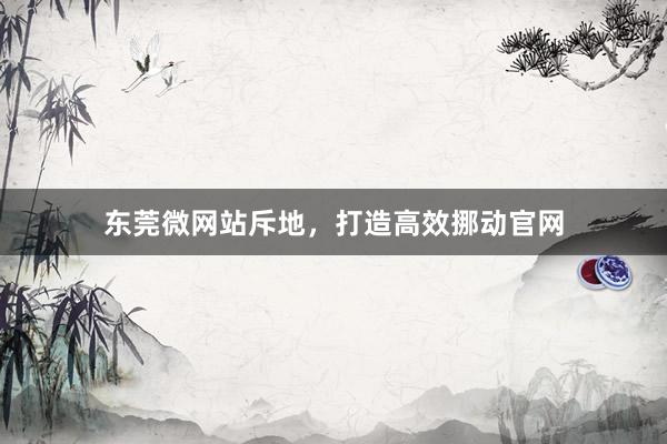 东莞微网站斥地，打造高效挪动官网